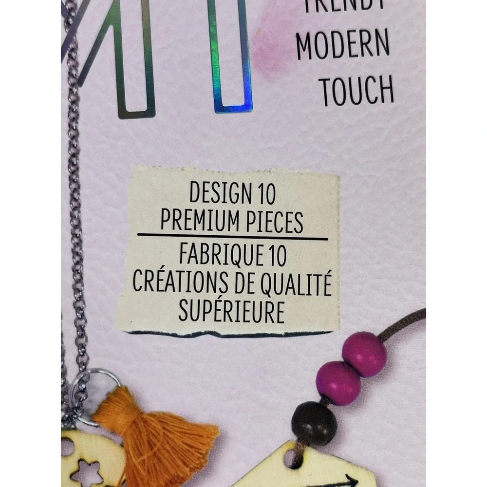 STMT D.I.Y. Wooden Charm & Tassel Jewelry Making Kit for Teens Brand New Craft